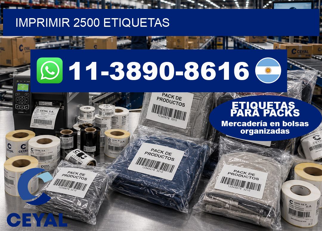 IMPRIMIR 2500 ETIQUETAS