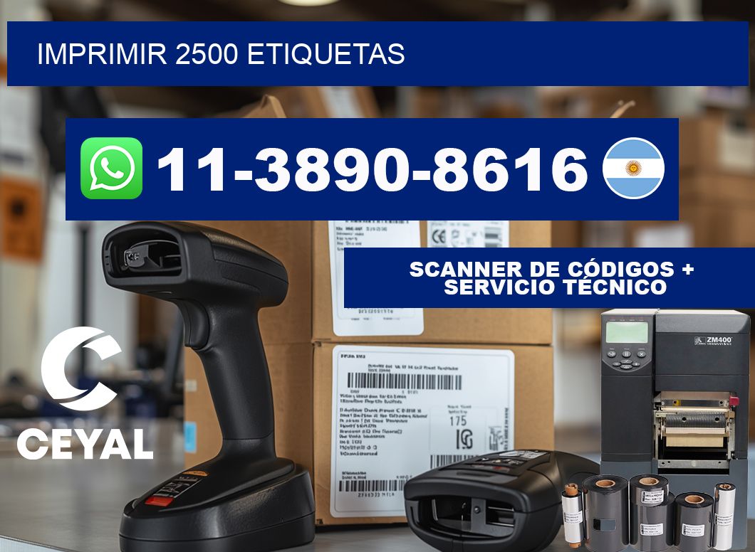 IMPRIMIR 2500 ETIQUETAS