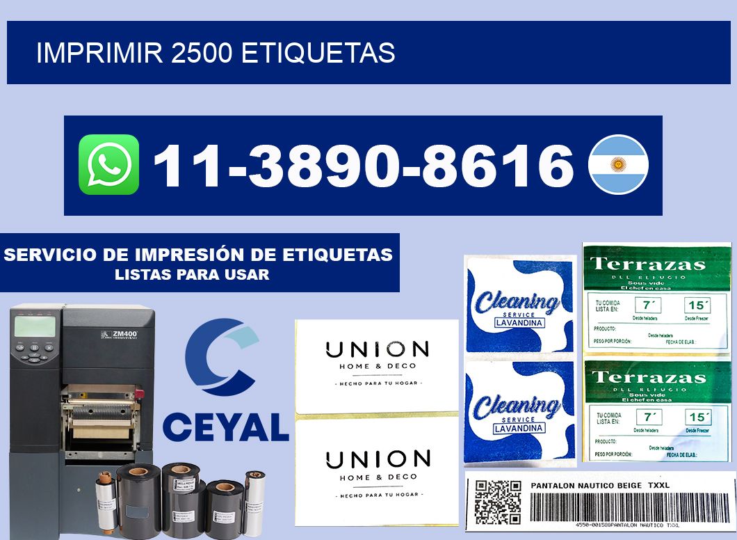 IMPRIMIR 2500 ETIQUETAS