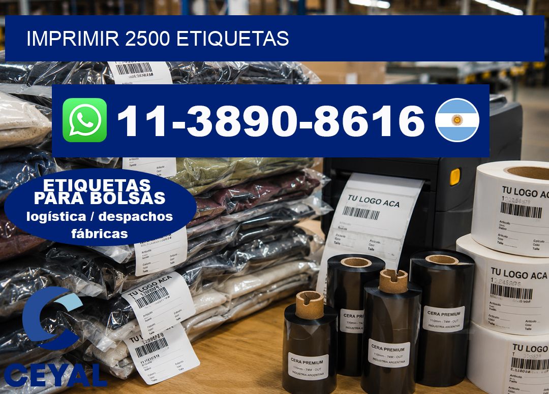 IMPRIMIR 2500 ETIQUETAS