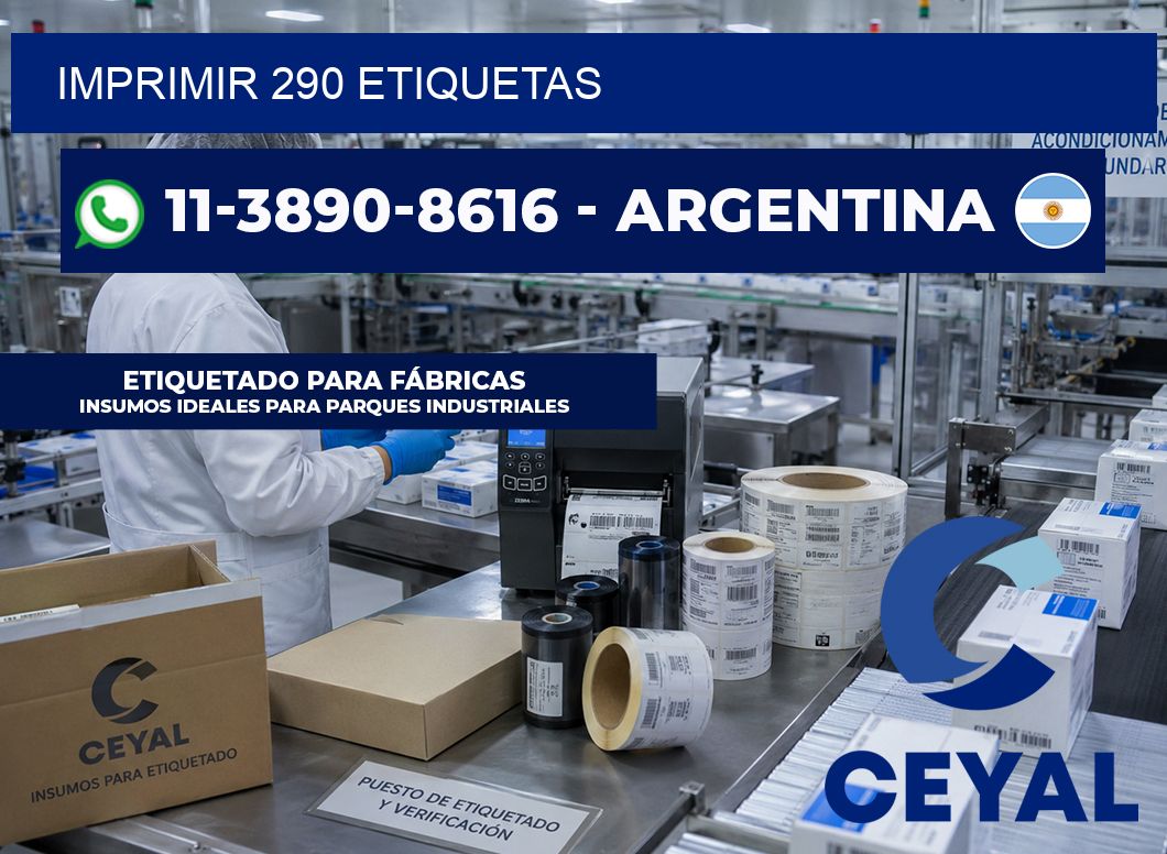 IMPRIMIR 290 ETIQUETAS