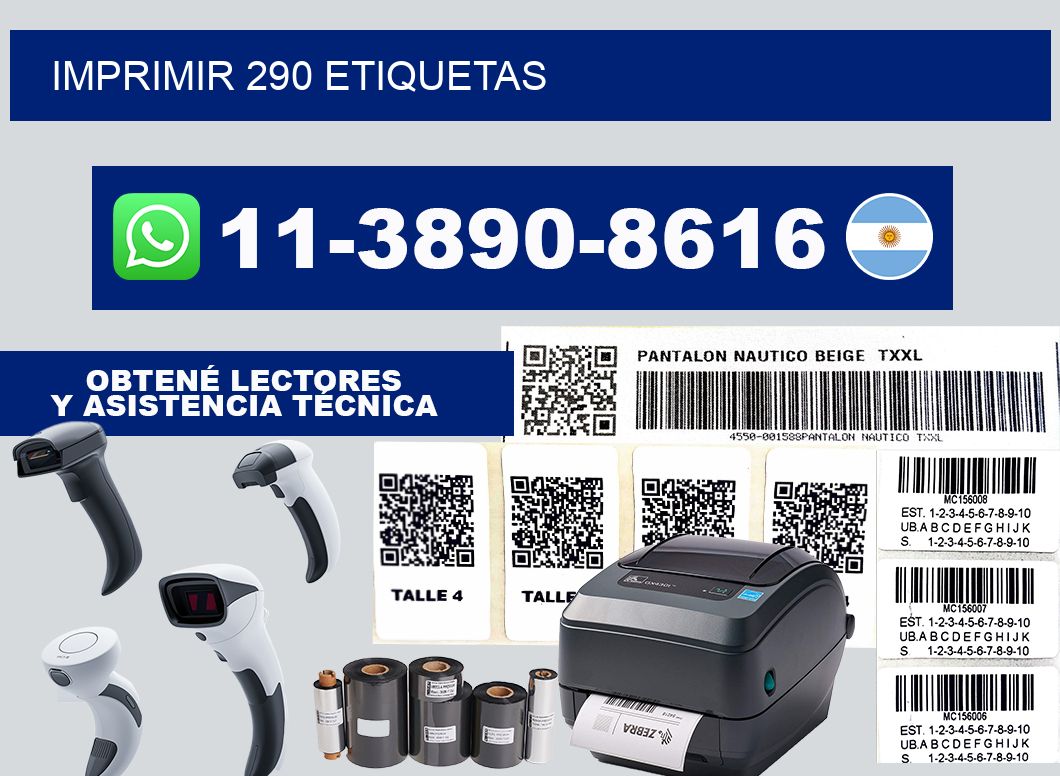 IMPRIMIR 290 ETIQUETAS