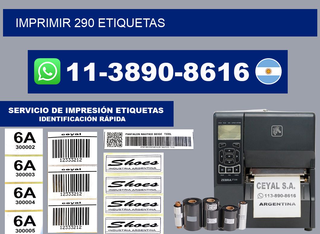 IMPRIMIR 290 ETIQUETAS
