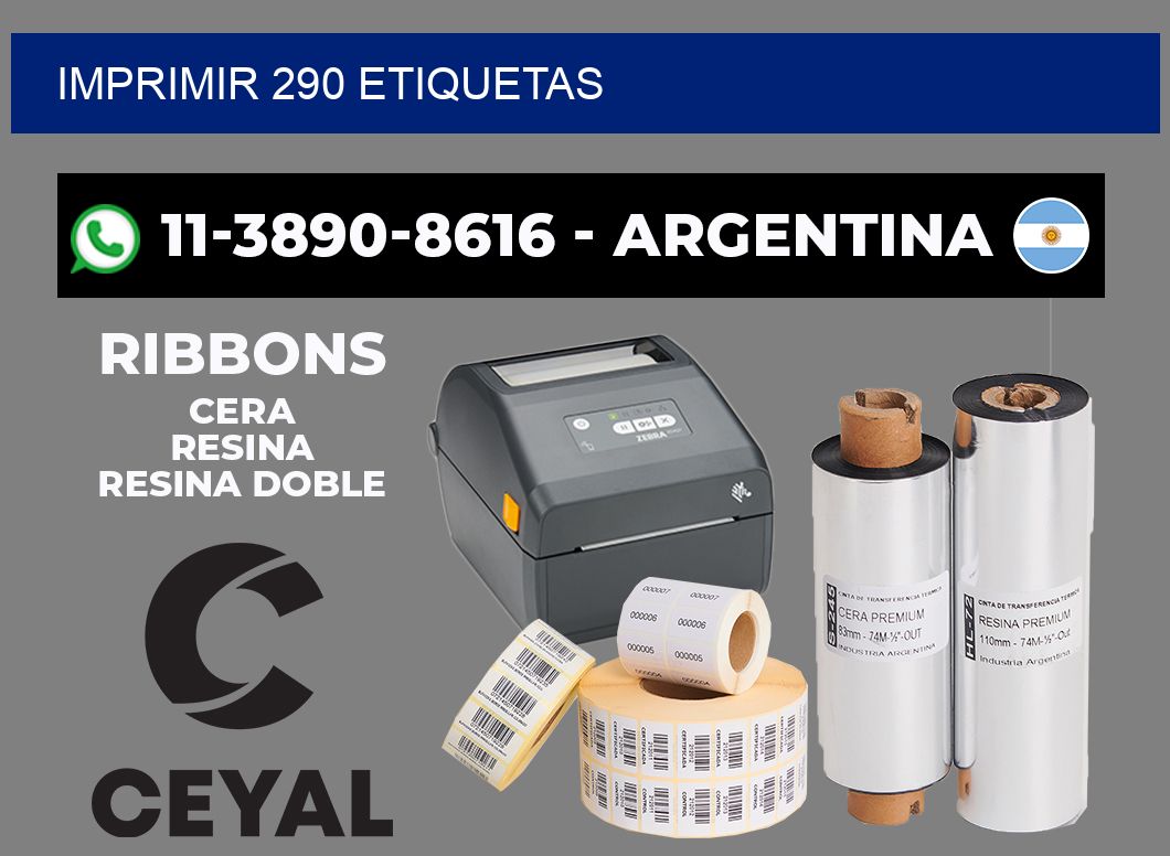 IMPRIMIR 290 ETIQUETAS
