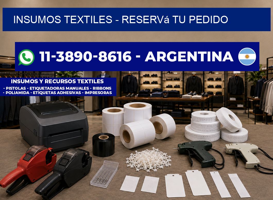 INSUMOS TEXTILES - Reservá tu pedido