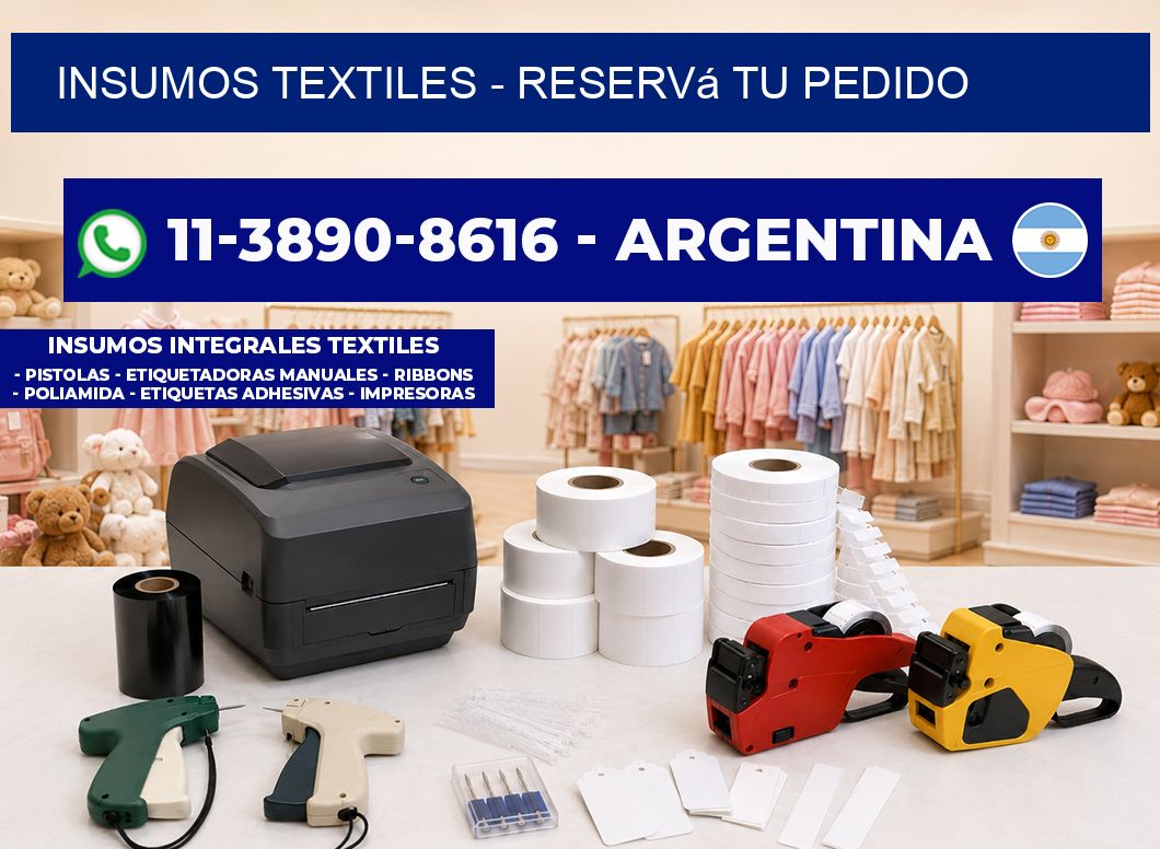 INSUMOS TEXTILES - Reservá tu pedido