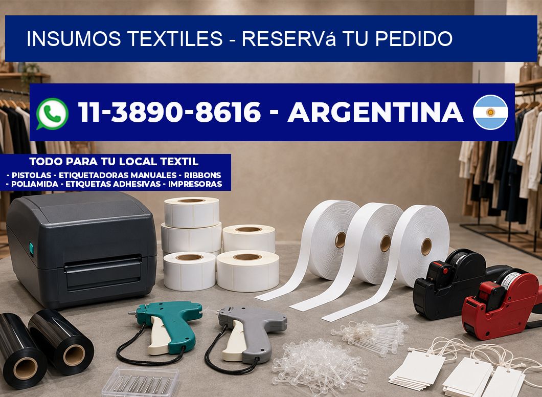 INSUMOS TEXTILES - Reservá tu pedido