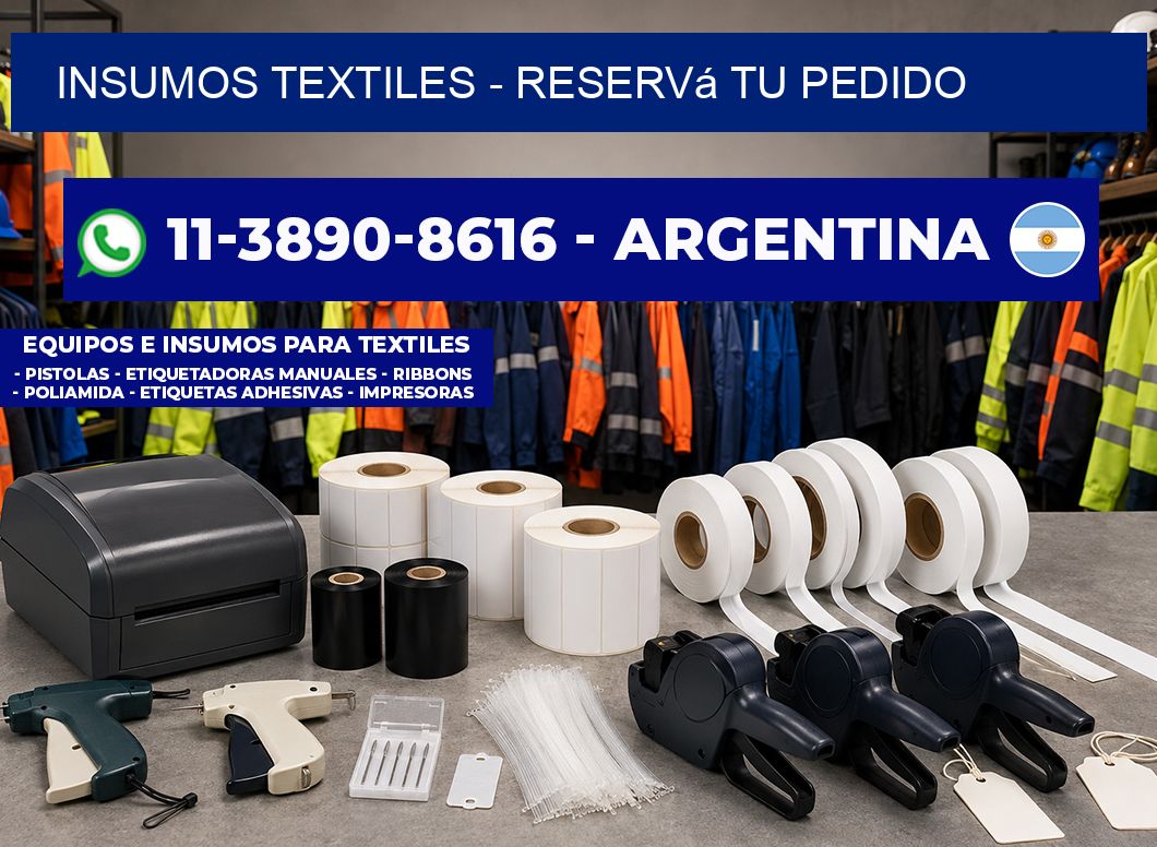 INSUMOS TEXTILES – Reservá tu pedido