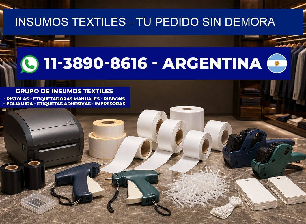 INSUMOS TEXTILES - Tu pedido sin demora
