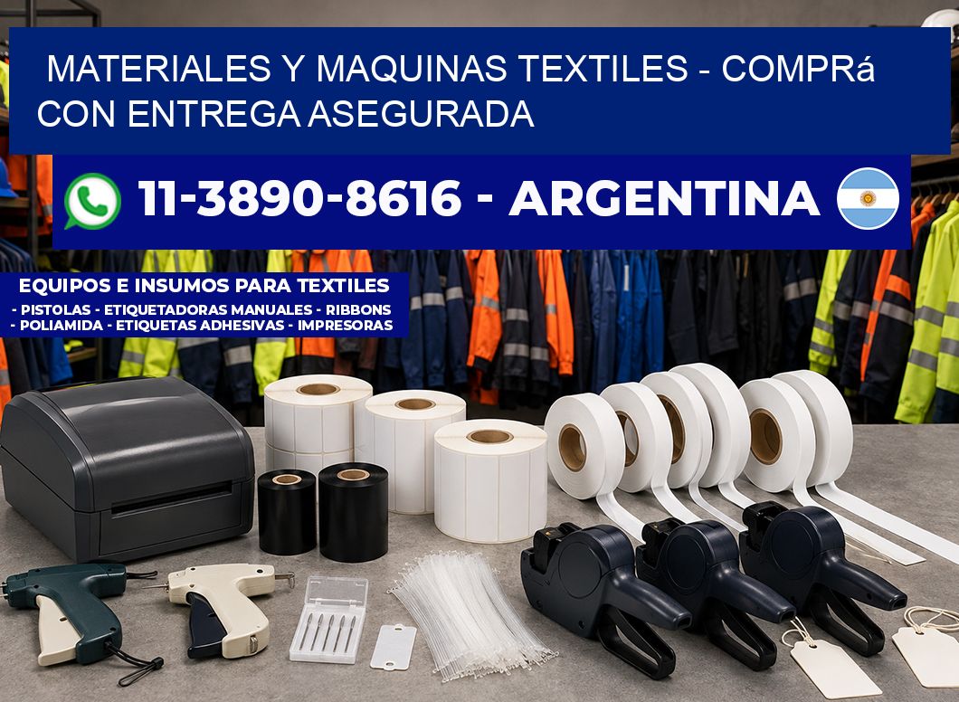 MATERIALES Y MAQUINAS TEXTILES - Comprá con entrega asegurada
