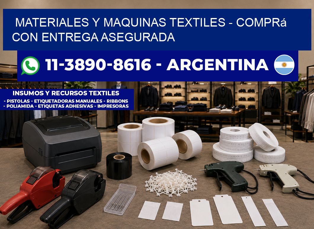 MATERIALES Y MAQUINAS TEXTILES - Comprá con entrega asegurada