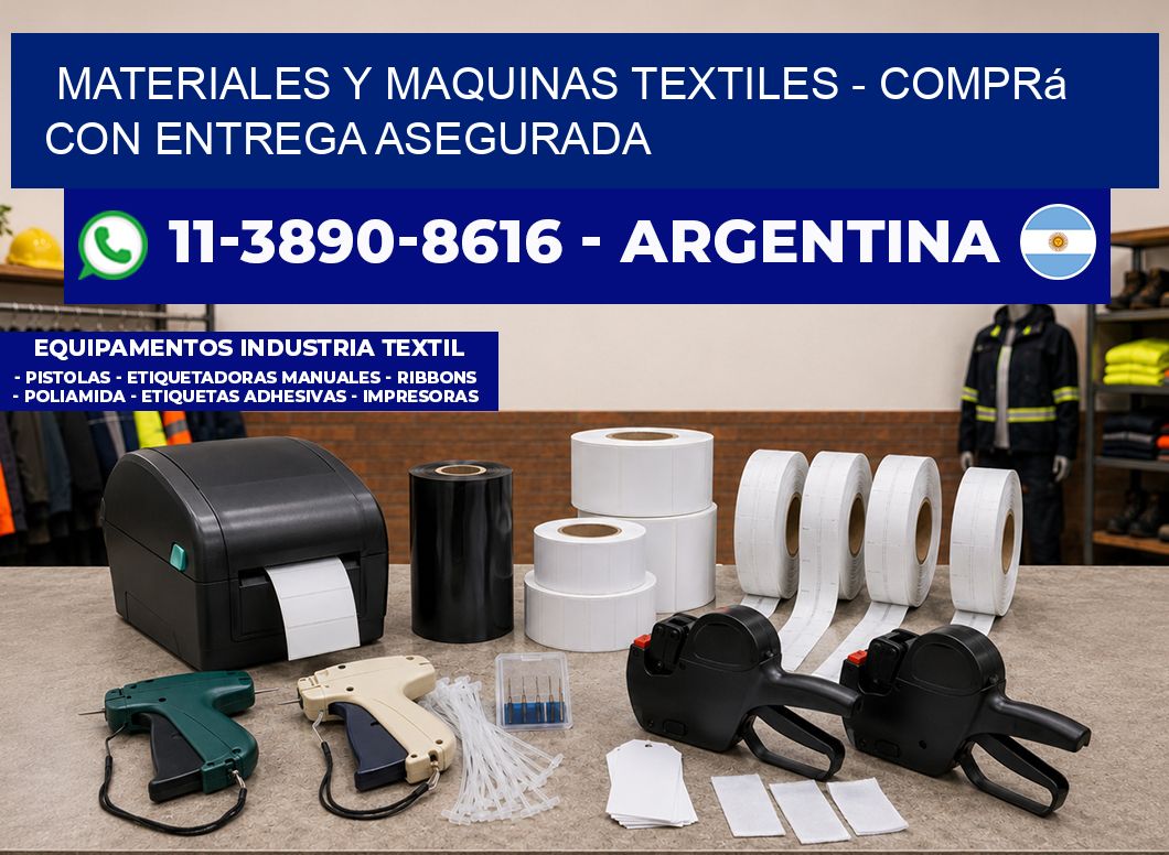MATERIALES Y MAQUINAS TEXTILES – Comprá con entrega asegurada