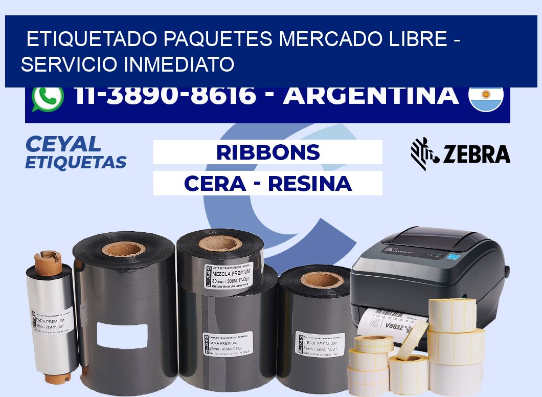 etiquetado paquetes mercado libre - Servicio inmediato
