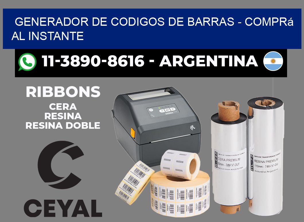 generador de codigos de barras - Comprá al instante