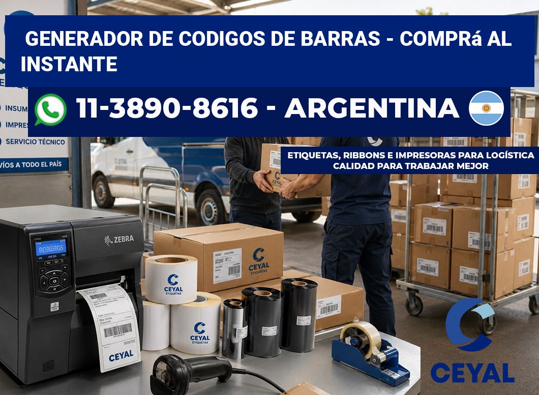 generador de codigos de barras – Comprá al instante