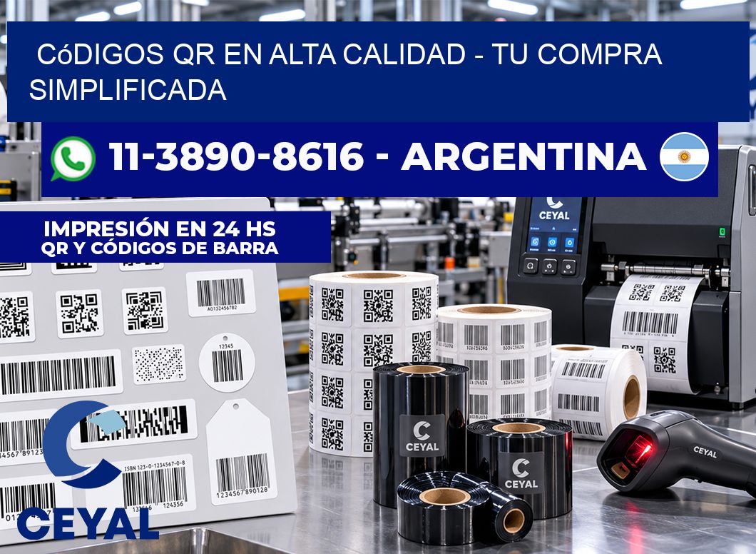 Códigos QR en Alta Calidad - Tu compra simplificada