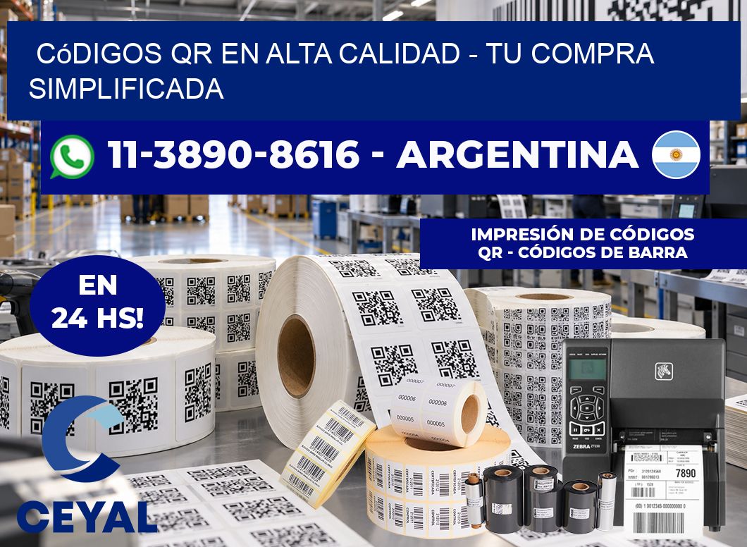 Códigos QR en Alta Calidad - Tu compra simplificada