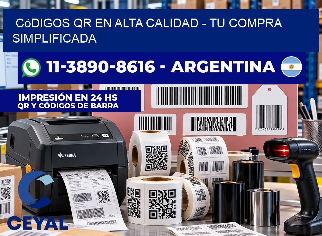 Códigos QR en Alta Calidad - Tu compra simplificada