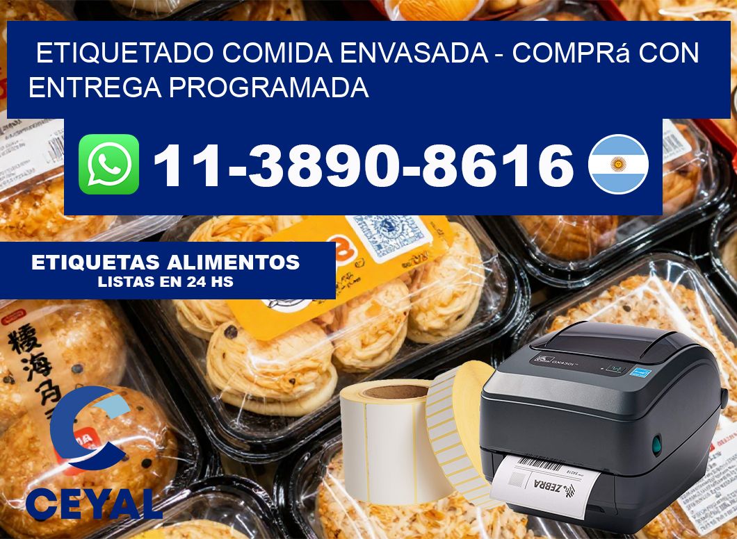 Etiquetado comida envasada – Comprá con entrega programada