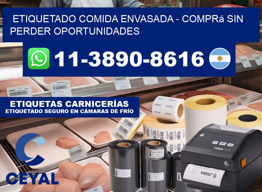 Etiquetado comida envasada - Comprá sin perder oportunidades