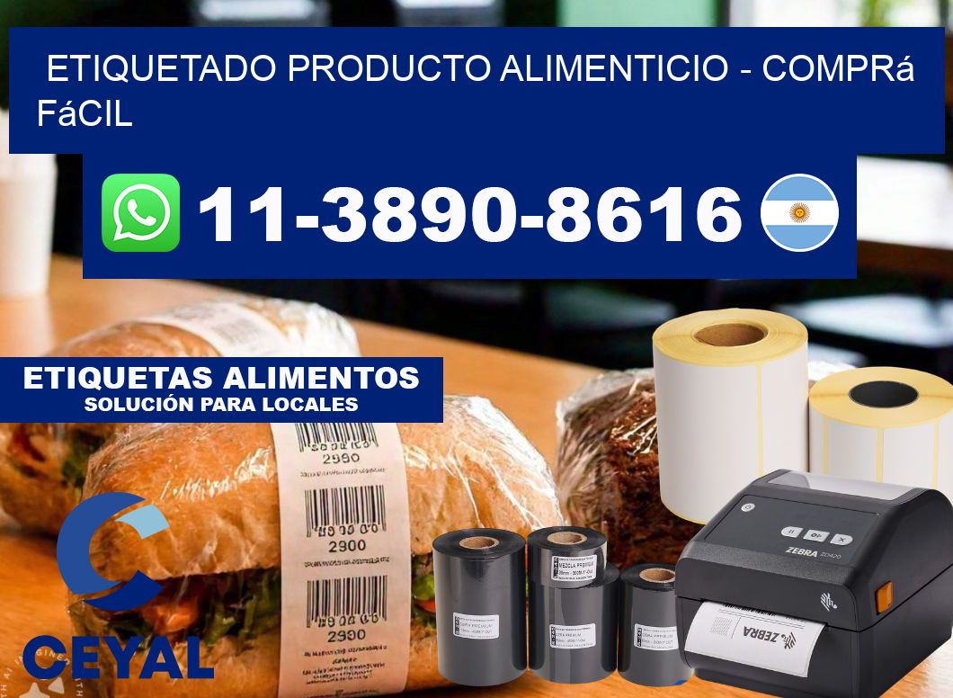 Etiquetado producto alimenticio - Comprá fácil