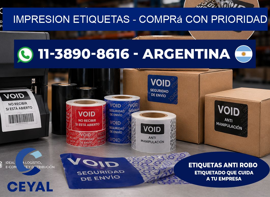 IMPRESION ETIQUETAS – Comprá con prioridad