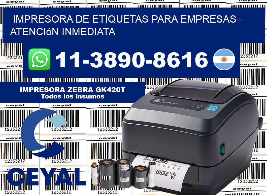 IMPRESORA DE ETIQUETAS PARA EMPRESAS – Atención inmediata