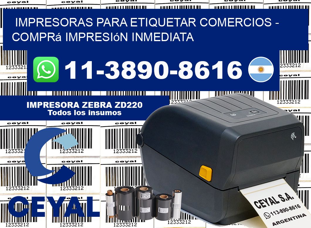 IMPRESORAS PARA ETIQUETAR COMERCIOS - Comprá impresión inmediata