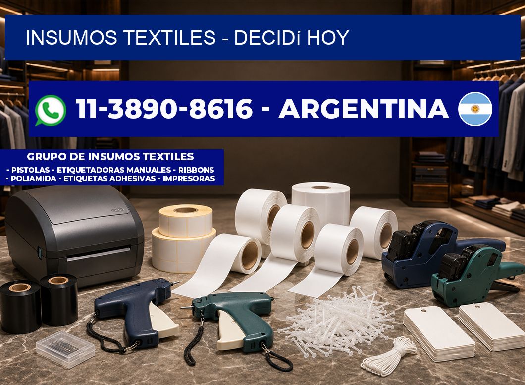 INSUMOS TEXTILES - Decidí hoy