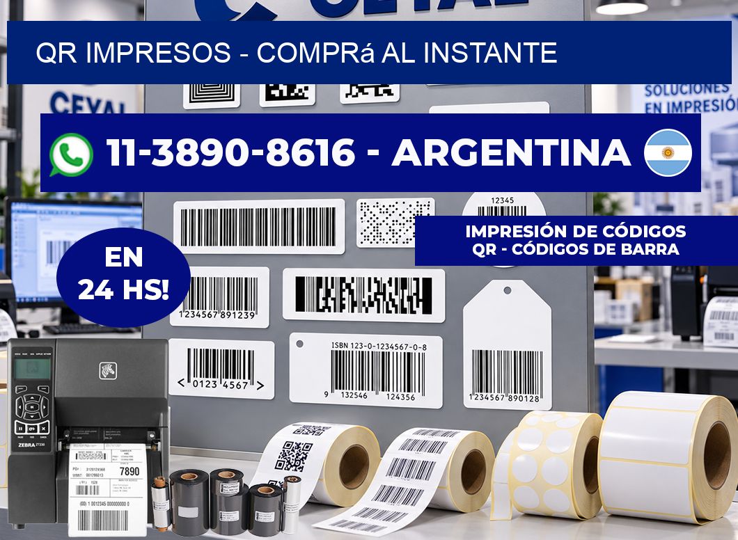 QR Impresos - Comprá al instante