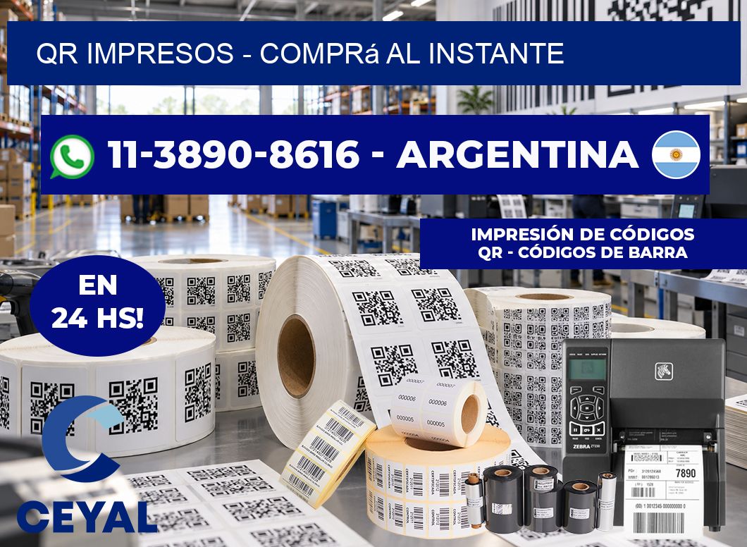 QR Impresos - Comprá al instante