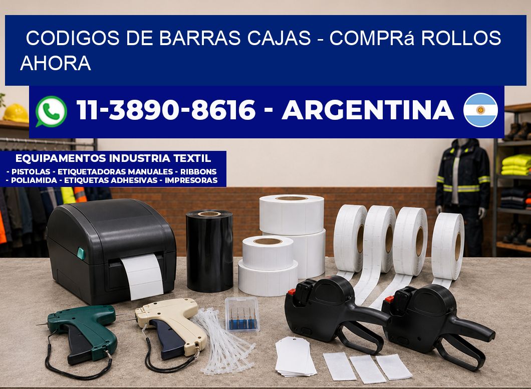 codigos de barras cajas - Comprá rollos ahora