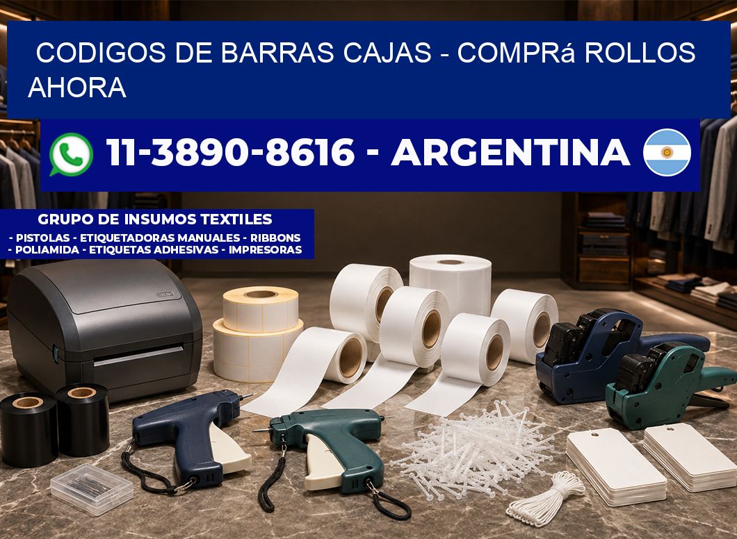 codigos de barras cajas – Comprá rollos ahora