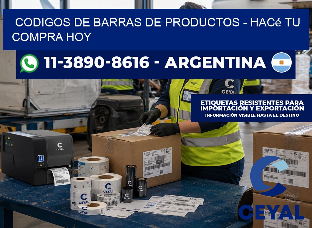 codigos de barras de productos - Hacé tu compra hoy