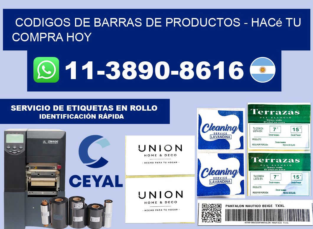codigos de barras de productos - Hacé tu compra hoy