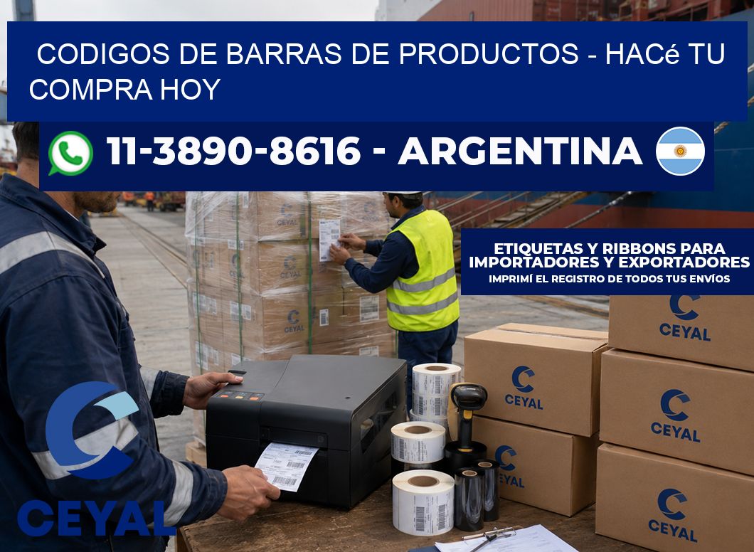 codigos de barras de productos – Hacé tu compra hoy