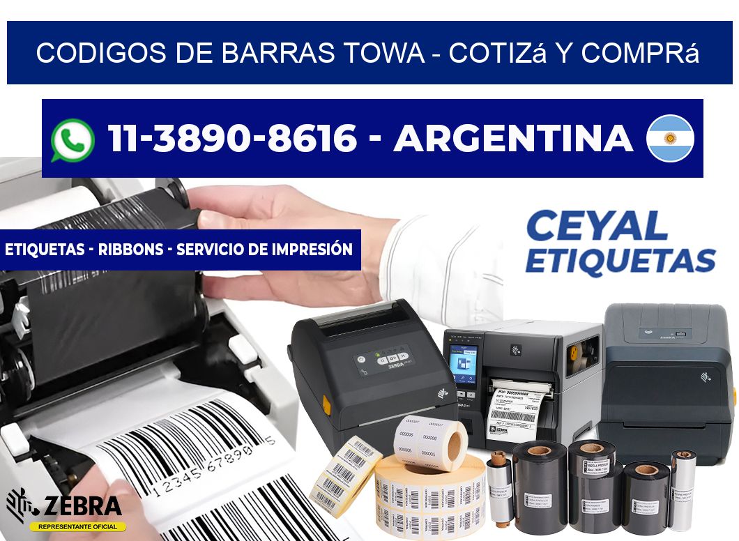 codigos de barras towa - Cotizá y comprá