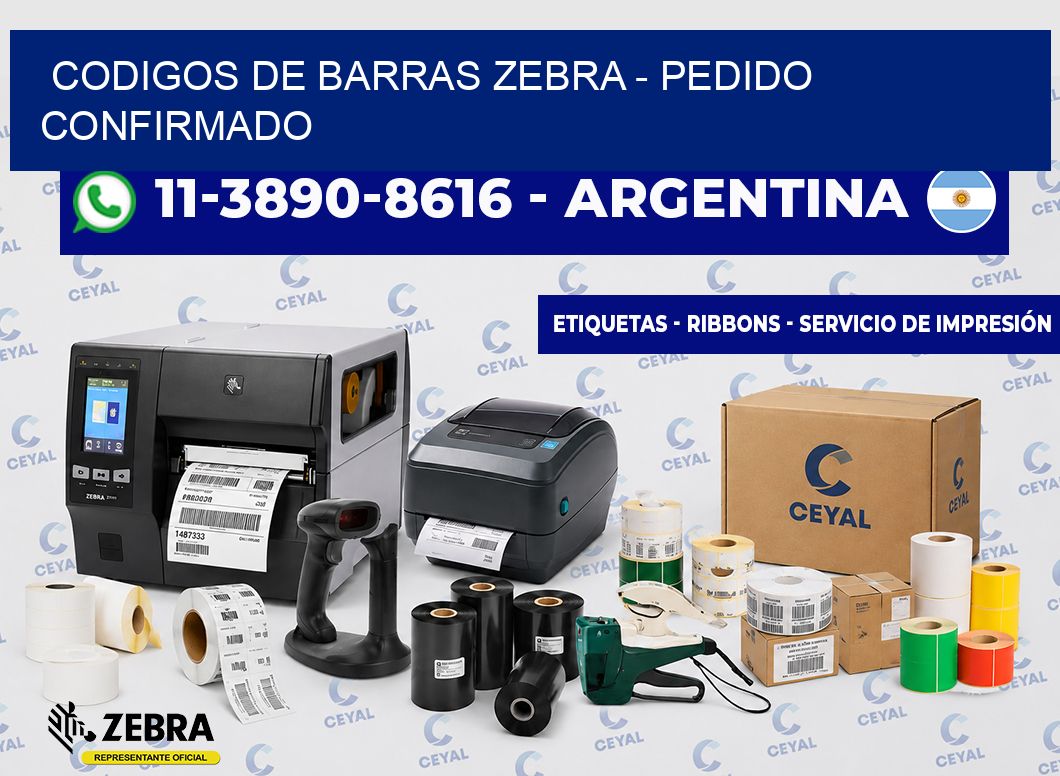 codigos de barras zebra - Pedido confirmado