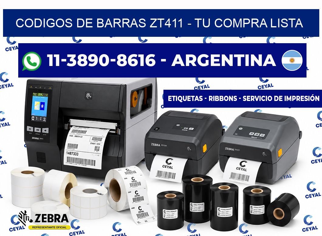 codigos de barras zt411 - Tu compra lista