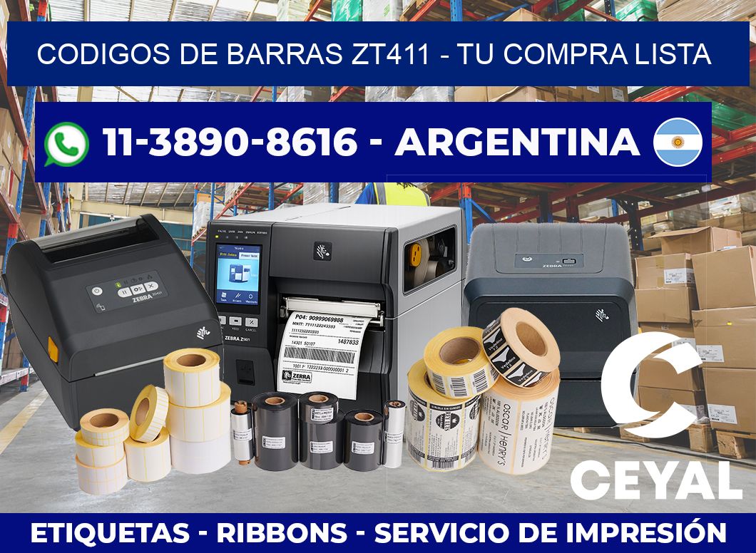 codigos de barras zt411 - Tu compra lista