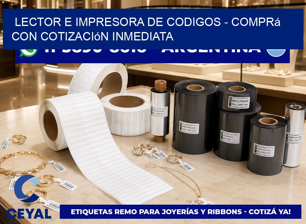 lector e impresora de codigos - Comprá con cotización inmediata
