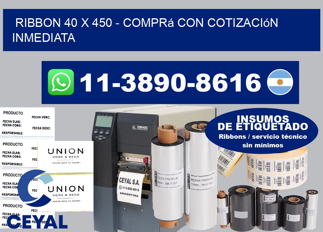 ribbon 40 x 450 – Comprá con cotización inmediata