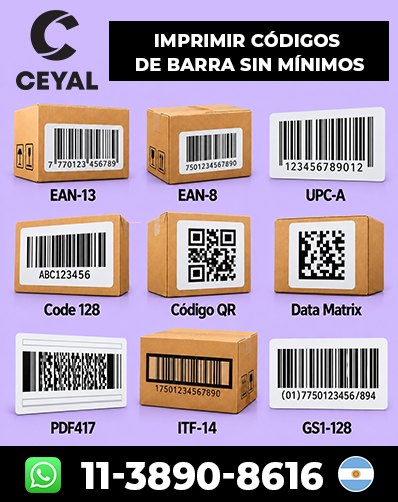 Etiquetas para Clasificar Mercadería de Indumentaria argentina