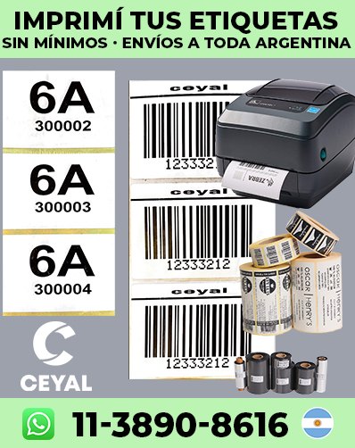 Etiquetas para Modelos de Indumentaria argentina