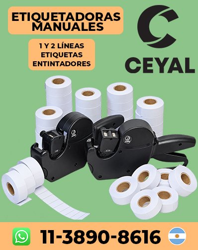 etiquetadora manual open 2 linea Arg